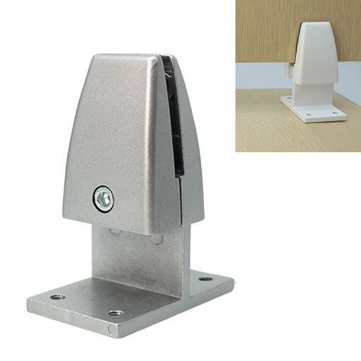 Aluminum Alloy Desktop Screen Fixing Clip - T Shape Partition (Silver) - 1