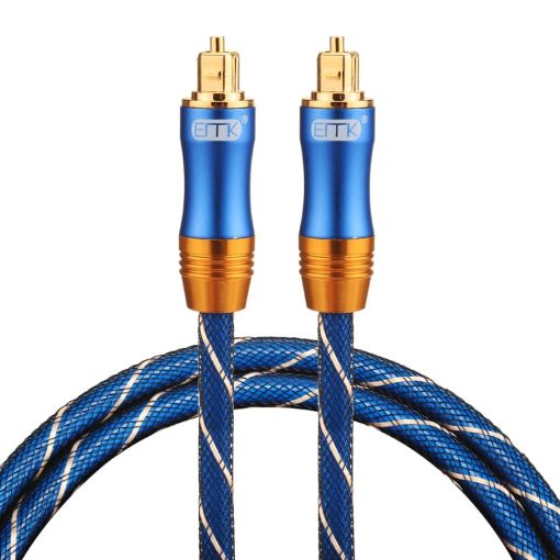 EMK LSYJ-A010 1m Toslink Male to Male Optical Audio Cable Gold Plated - 1