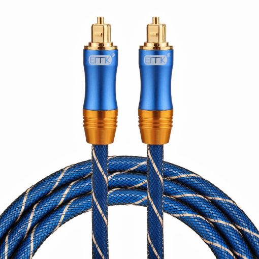 EMK LSYJ-A 1.5m Gold Plated Toslink Male to Male Optical Audio Cable - 1