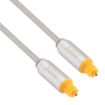 EMK 1.5m Toslink Male to Male Digital Optical Audio Cable Silver - 2
