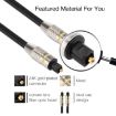 1.5m Nickel Plated Toslink Male to Male Digital Optical Audio Cable - 4