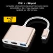 V125 USB-C Male to PD + HDMI + USB 3.0 Female 3-in-1 Converter Grey - 3