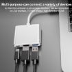 V125 USB-C Male to PD + HDMI + USB 3.0 Female 3-in-1 Converter Gold - 4
