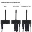 V126 UCB-C/Type-C 5 in 1 Converter: PD, HDMI, VGA, Audio, USB 3.0 - 6