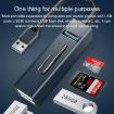 5 in 1 USB-C to USB3.0 + SD/TF Card Reader HUB Adapter - Blue - 5