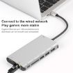 Onten 9591BD 8-in-1 USB-C Hub: PD Charging, Ethernet, USB 3.0, HDMI, VGA, SD, AUX - 4