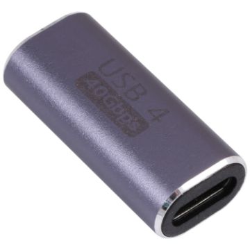 40Gbps USB-C 4.0 Female to Female Alloy Adapter - 1