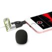 R1 Mini Condenser Microphone for Smartphones & Tablets, 3.5mm Port, Green - 1