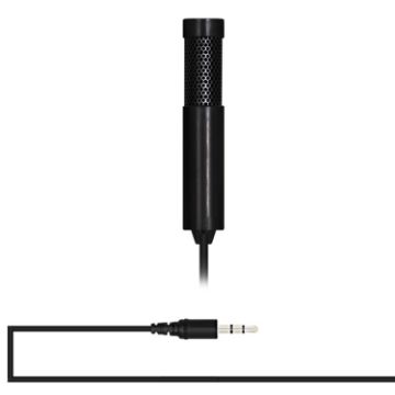 Yanmai SF555 Mini 3.5mm Studio Condenser Microphone, 1.5m Cable, Black - 1