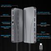 Rocketek HC451 14-in-1 Type-C Hub: 60W PD, 4K HDMI, DP, 100M RJ45 Adapter - 4