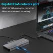 Rocketek HC451 14-in-1 Type-C Hub: 60W PD, 4K HDMI, DP, 100M RJ45 Adapter - 5