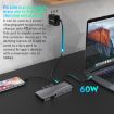 Rocketek HC451 14-in-1 Type-C Hub: 60W PD, 4K HDMI, DP, 100M RJ45 Adapter - 6