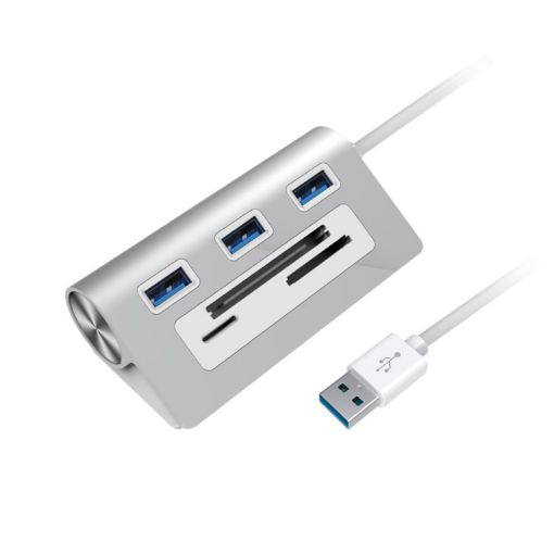 Rocketek HC423 USB3.0 Hub Adapter with SD/TF/CF Card Reader - 1