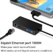 Rocketek SH701 11-in-1 USB 3.0/RJ45 HUB Adapter for Surface Pro 5/6 - 4