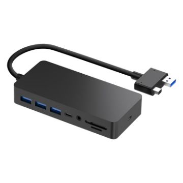 Rocketek SH702 11-in-1 USB 3.0 HUB Adapter with RJ45 for Surface Laptop - 1