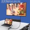 7-in-1 USB-C Hub Adapter: RJ45, SD/TF, 2 USB 3.0, HDMI, PD Charging - 4