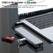 7-in-1 USB-C Hub Adapter: RJ45, SD/TF, 2 USB 3.0, HDMI, PD Charging - 5