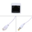 RJ45 POE Injector & Splitter Cable with 2.1x5.5mm DC Jack - Black - 3