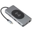 14-in-1 Type-C Docking Station with Wireless Charging & 1000M Port - 2