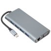 11-in-1 USB-C/Type-C Docking Station HUB Adapter with 100M Network Port - 2