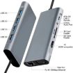 11-in-1 USB-C/Type-C Docking Station HUB Adapter with 100M Network Port - 4
