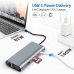 11-in-1 USB-C/Type-C Docking Station HUB Adapter with 100M Network Port - 5