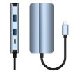 BYL-2106 7-in-1 USB-C/Type-C Docking Station HUB Adapter - Silver - 2