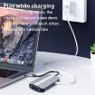 BYL-2106 7-in-1 USB-C/Type-C Docking Station HUB Adapter - Silver - 4