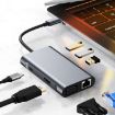 BYL-2111 7-in-1 USB-C/Type-C Docking Station HUB Adapter - Silver - 3