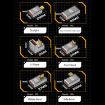USB Female to USB-C Female 10 Gbps Charging Adapter - Gun Metal - 5