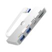 Rocketek HC413 Type-C USB3.0 Dual Port SD/TF Card Reader HUB Adapter - 1