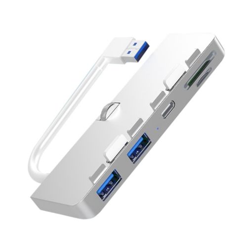 Rocketek HC413 Type-C USB3.0 Dual Port SD/TF Card Reader HUB Adapter - 1