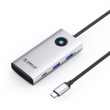 ORICO PW11-6PCR R45 Type-C USB-C 6-in-1 Docking Station Silver 5Gbps - 1