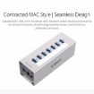 ORICO A3H7 Aluminum 7-Port USB 3.0 HUB with Power Supply (Silver) - 7