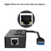 ORICO HR01-U3 USB3.0 Hub & RJ45 Ethernet Network Card 5Gbps (Black) - 7