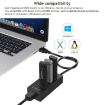 ORICO HR01-U3 USB3.0 Hub & RJ45 Ethernet Network Card 5Gbps (Black) - 8