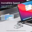 ORICO M3CU2 4-Port Type-C & USB 3.2 Gen2 10Gbps HUB - Silver Aluminum - 5
