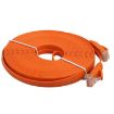 10m Orange CAT6 Ultra-thin Flat Ethernet LAN Cable RJ45 Patch Lead - 2