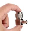 UHF Male to BNC Female 90 Degree Elbow Connector Adapter - 3