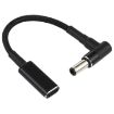 100W USB-C Adapter Cable 18.5-20V 6.0x0.6mm Nylon Braid Elbow - 1