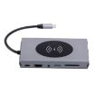 13-in-1 USB-C Hub Docking Station with Wireless Charger Function - 4