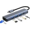 BYL-2302 5-in-1 USB-C Docking Station HUB with 1000M Network Port - 1