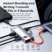 ROCK TR28 6-in-1 USB 3.0 HUB HDMI 4K Gigabit PD Charger Silver Black - 9