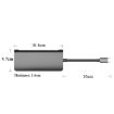 8-in-1 USB-C Hub: USB 3.0, SD/TF, HDMI, RJ45, PD Dock Station (Black) - 3