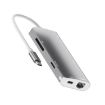 8 In 1 USB-C Hub: USB 3.0, SD/TF, HDMI, RJ45, Type-C PD - Silver - 1