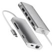 8 In 1 USB-C Hub: USB 3.0, SD/TF, HDMI, RJ45, Type-C PD - Silver - 3