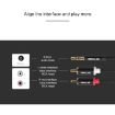 REXLIS 3m 3.5mm to Dual RCA Gold-Plated Audio Cable for Speakers - 8