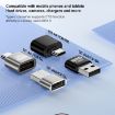 USB 2.0 Male to Female Type-C Adapter, Silver - Compact and Durable - 3