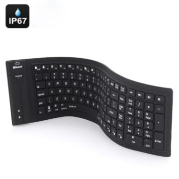 Foldable Silicone Bluetooth Keyboard JA-11, 108-Keys, Portable Design - 1