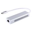 Aluminum 3-Port USB3.0 HUB + USB-C Gigabit Ethernet Adapter - 2